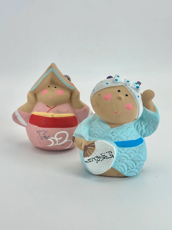 CB029 - Awa Odori Clay bell ornament Dorei 阿波おどり