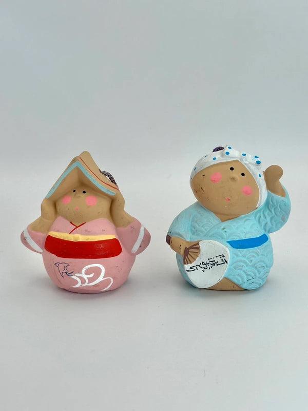 CB029 - Awa Odori Clay bell ornament Dorei 阿波おどり