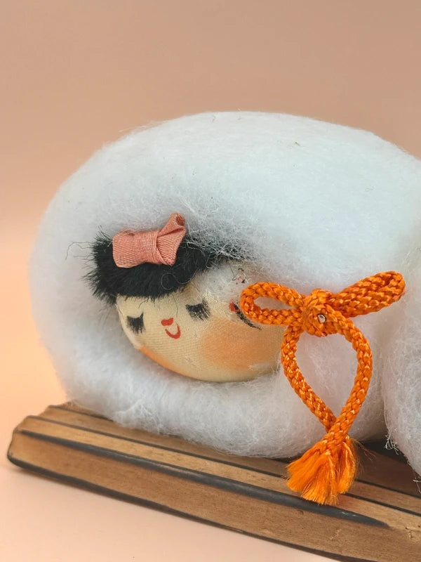 FT92 - Vintage Snow Baby Kokeshi Doll