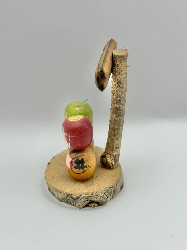 FT27 - Vintage Japanese apple kokeshi from Aomori