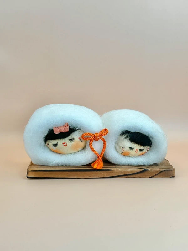FT92 - Vintage Snow Baby Kokeshi Doll