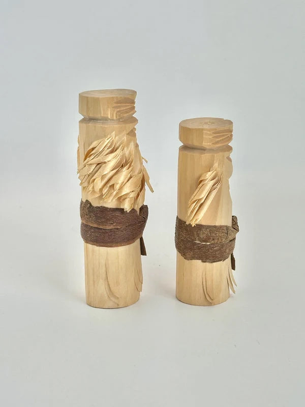K10112 - Ainu wooden doll by Imakichi Akibe 秋辺今吉