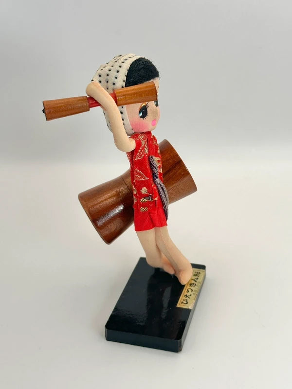FT85 - Vintage Folktoy doll︱Hietsuki Odori ひえつき踊り