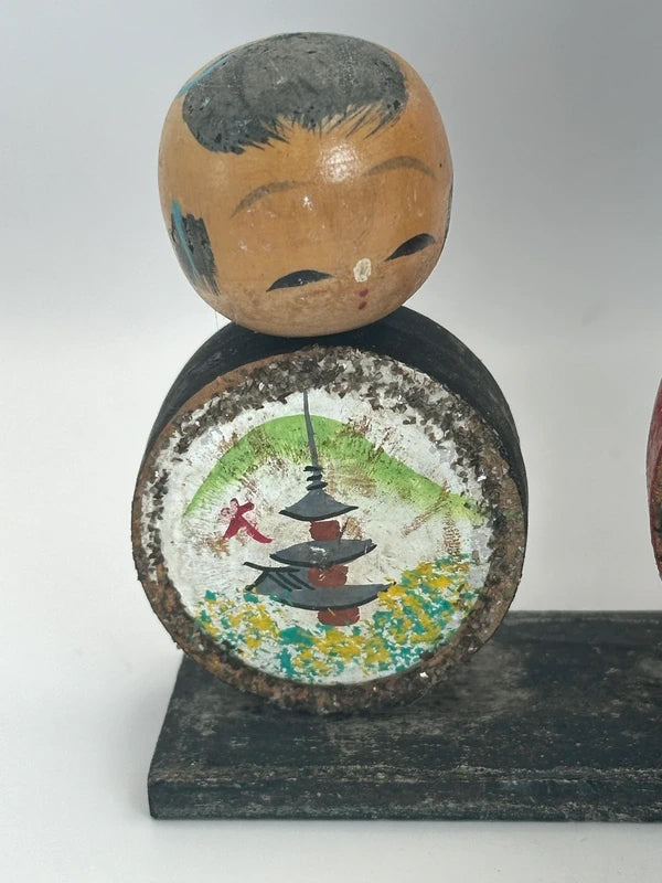 FT88 - Kyoto omiyage kokeshi doll︱Pagoda 五重塔
