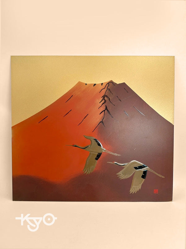 Shikishi métallisé rouge Fuji Impression rigide
