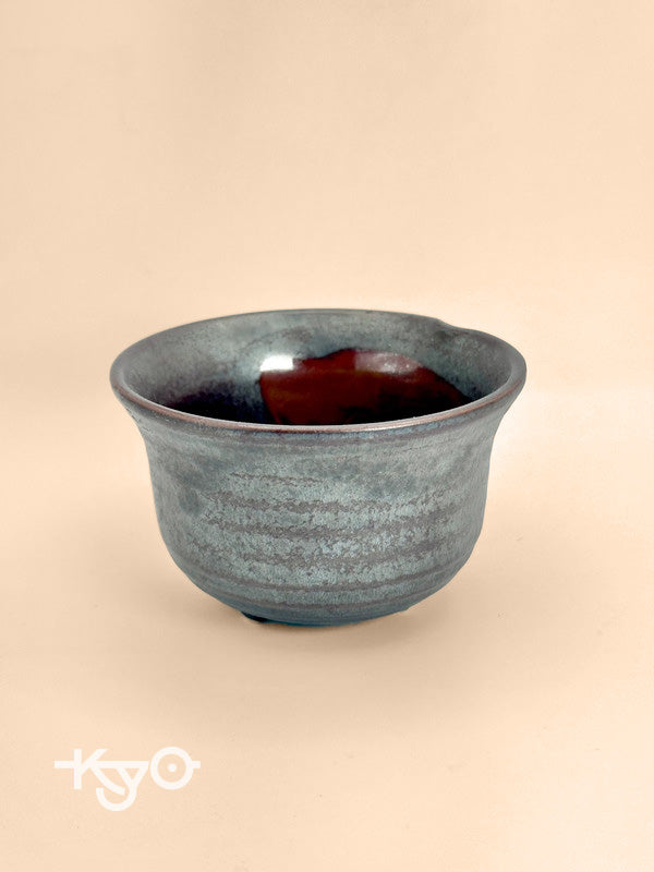 Tasse à thé Wabi-Sabi de glaçage au fer Banko-Yaki