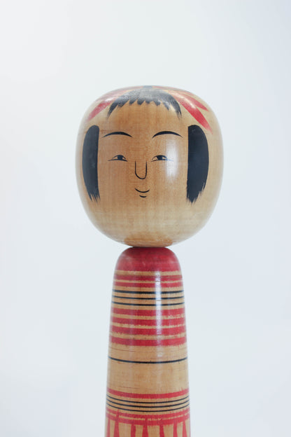 K35014 - Tsuchiyu Kokeshi by Kazuo Watanabe 渡邊和夫