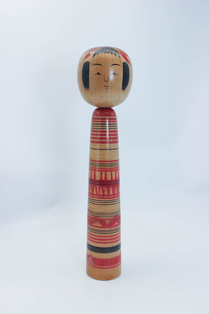 K35014 - Tsuchiyu Kokeshi by Kazuo Watanabe 渡邊和夫