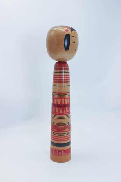 K35014 - Tsuchiyu Kokeshi by Kazuo Watanabe 渡邊和夫