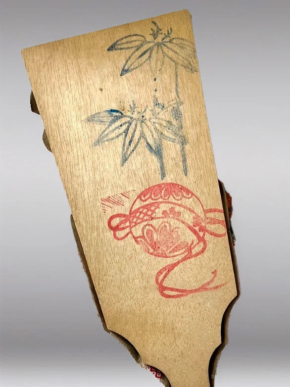 FT03 - Handcrafted Hagoita Paddle - Hanetsuki 羽子板