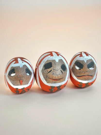 K05036 - Ensemble de poupées Yamanaka Daruma en bois
