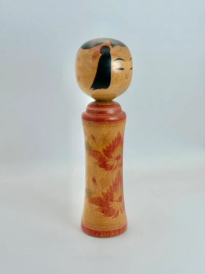 K18004 - Traditional Naruko kokeshi by Yusa Fukuju 遊佐福壽
