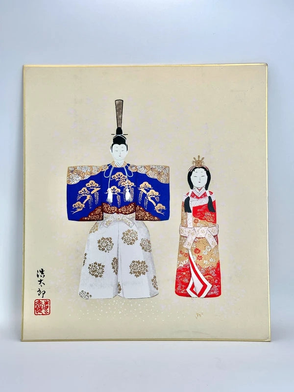 SHP74 - Hina Dolls for Peach Festival Shikishi 吉岡浩太郎