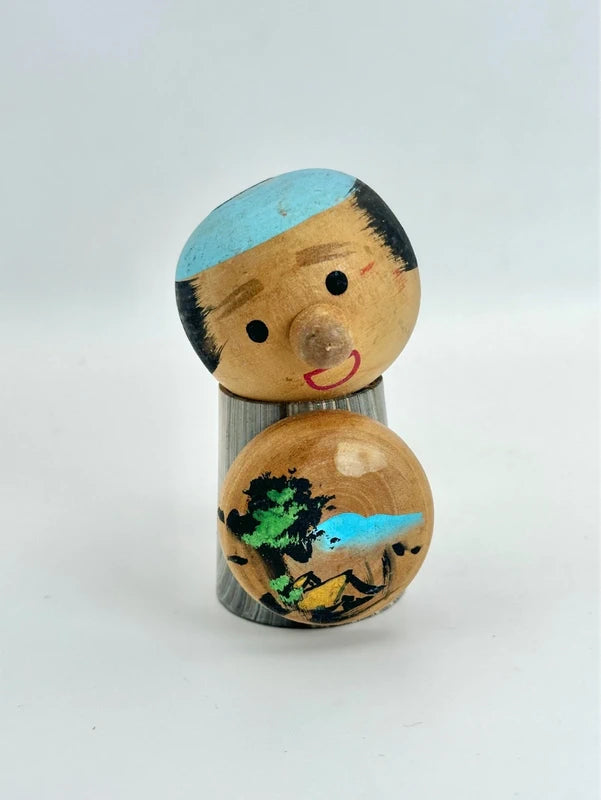 K10122 - Vintage omiyage kokeshi Waka no Yu 若の湯