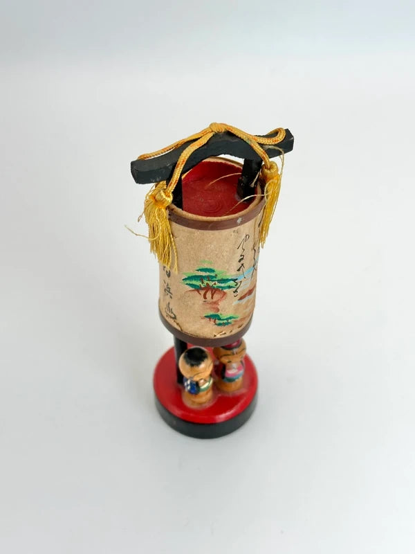 K10100 - Vintage omiayge kokeshi Lantern folktoy