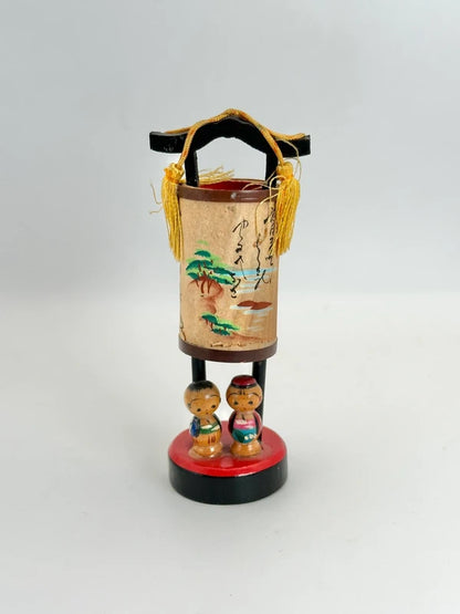 K10100 - Vintage omiayge kokeshi Lantern folktoy