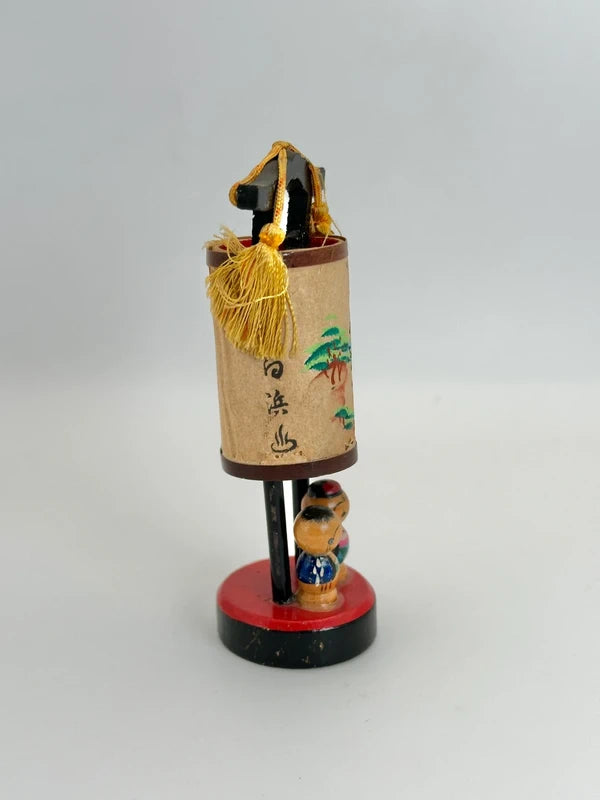 K10100 - Vintage omiayge kokeshi Lantern folktoy