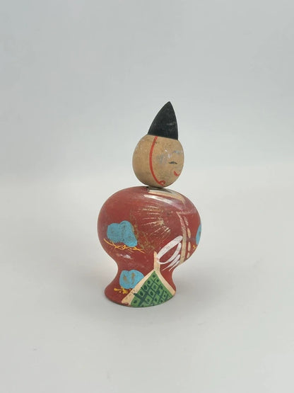 K10094 - Vintage Heian-style kokeshi doll