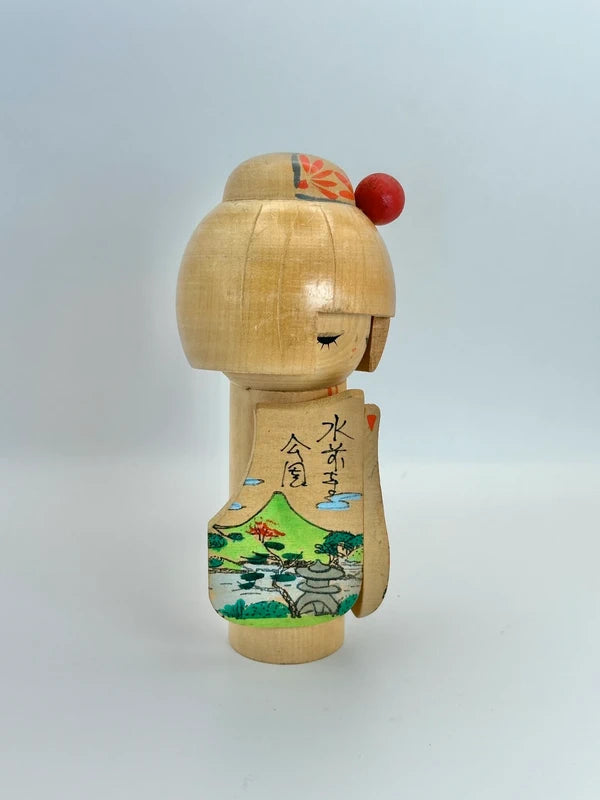 K15055 - Vintage sosaku kokeshi from Kumamoto