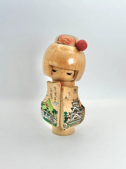 K15055 - Vintage sosaku kokeshi from Kumamoto
