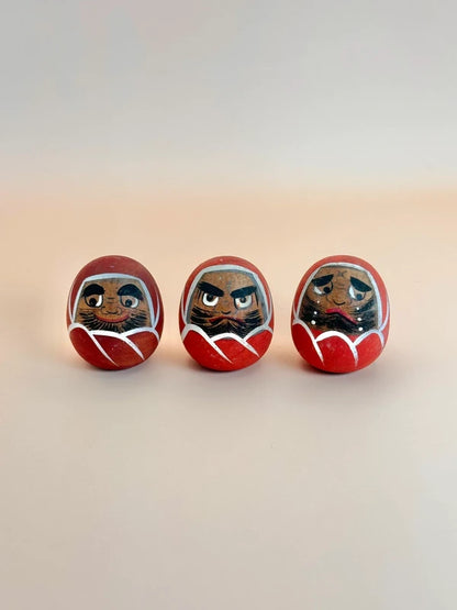 K05031 - Ensemble de poupées Yamanaka Daruma en bois