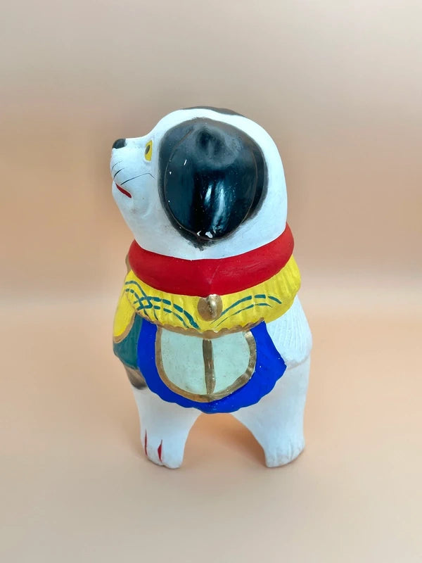FT48 - Folk toy ceramic Kyoto 土人形の福犬