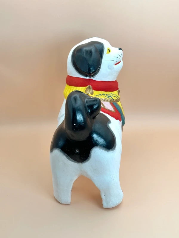 FT48 - Folk toy ceramic Kyoto 土人形の福犬