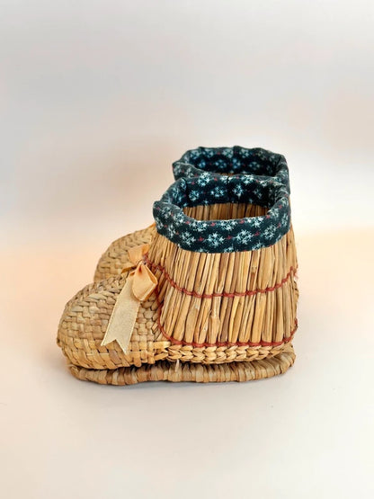 FT140 - Waraji-style straw boots folktoy Large