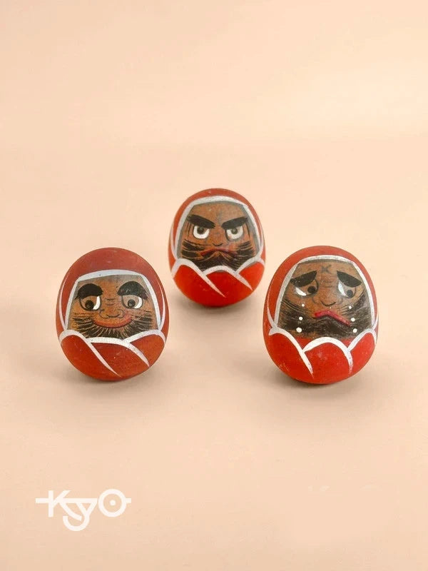 K05031 - Ensemble de poupées Yamanaka Daruma en bois