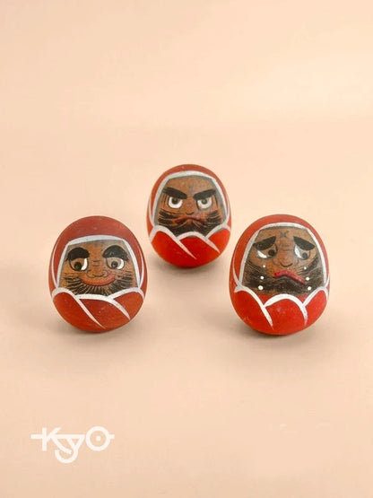 K05031 - Ensemble de poupées Yamanaka Daruma en bois