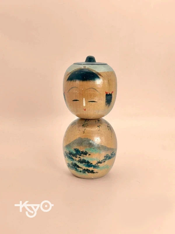 K10121 - Poupée kokeshi Onsen omiyage vintage