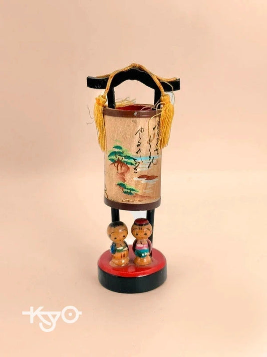 K10100 - Vintage omiayge kokeshi Lantern folktoy