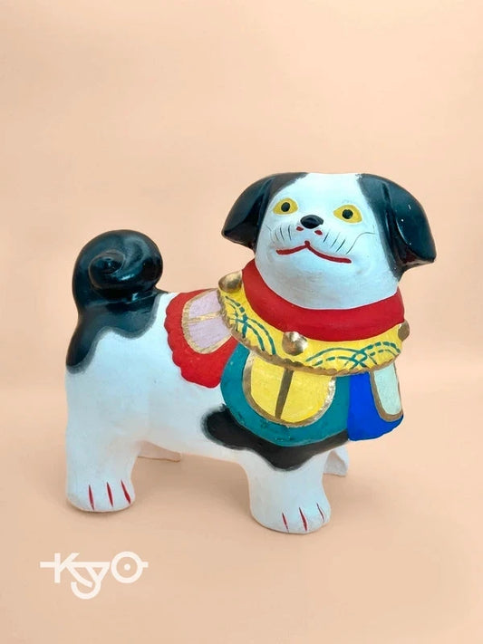 FT48 - Folk toy ceramic Kyoto 土人形の福犬
