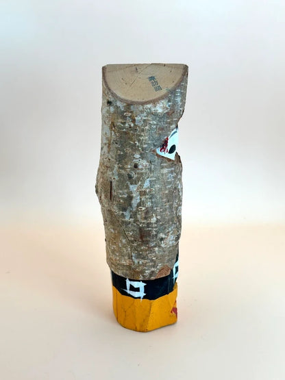 K15070 - Vintage Yukinko Kokeshi itto-bori 一刀彫