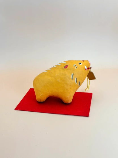 FT142 - Inoshishi no Hariko - Papier-mâché boar 猪の張り子