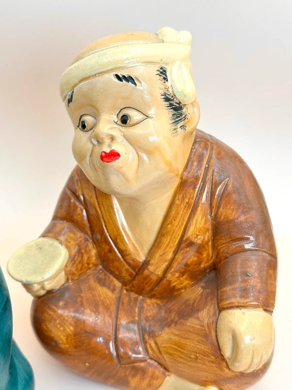 FT145 - Vintage Pottery of Okame and Hyottoko