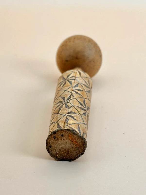 K10133 - Sōsaku Kokeshi with Kumiko-Inspired design
