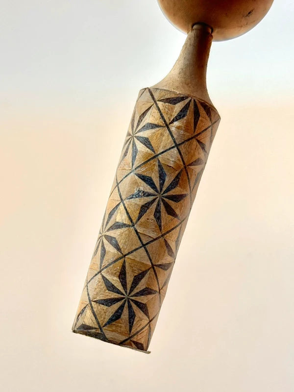 K10133 - Sōsaku Kokeshi with Kumiko-Inspired design