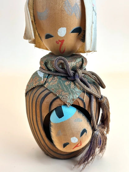 K15074 - Omiyage kokeshi Yaji-san and Kita-san