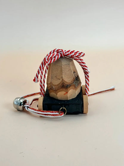 FT146 - Vintage handcrafted Daruma on wheels