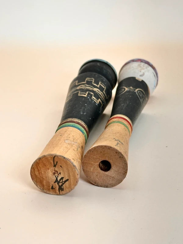 K15075 - Ainu Couple Sosaku Pair Kokeshi Dolls