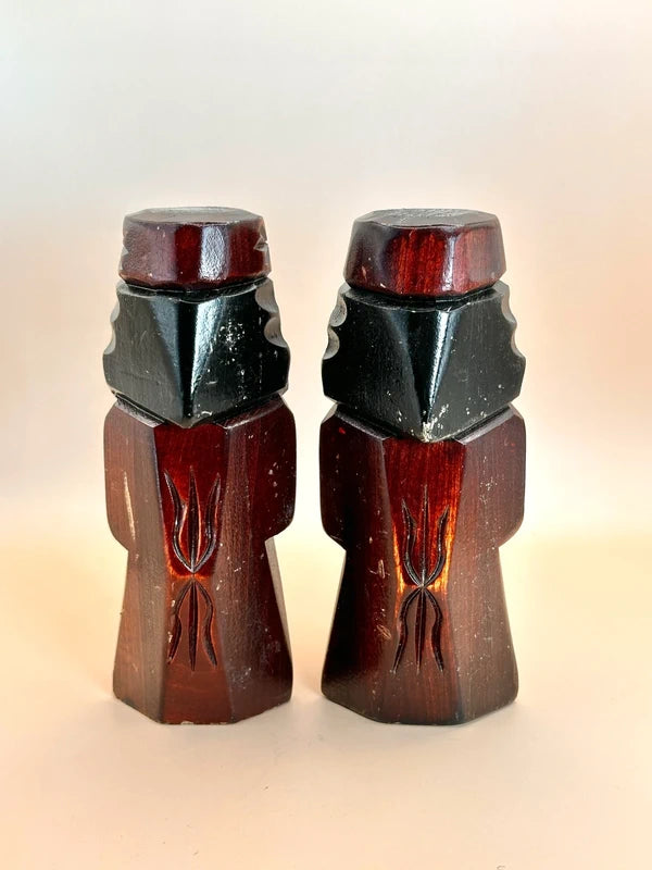K15080 - Sosaku Kokeshi Doll Pair – Ainu Couple Set