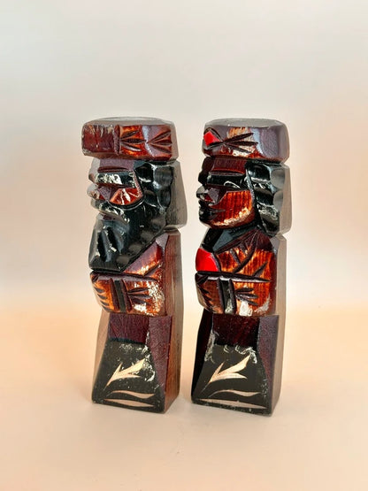 K15080 - Sosaku Kokeshi Doll Pair – Ainu Couple Set