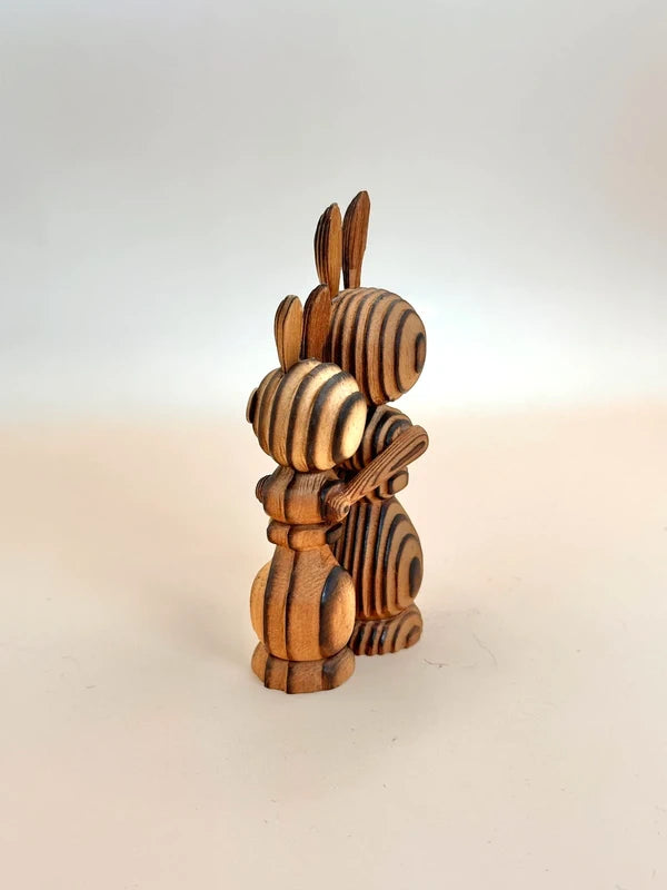FT155 - Japan Folk crafts Rabbit Cryptomeria