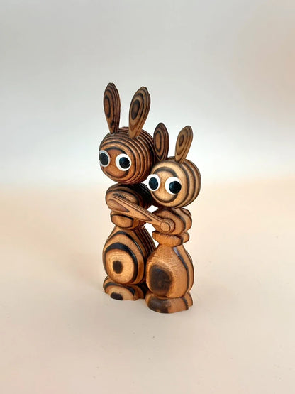 FT155 - Japan Folk crafts Rabbit Cryptomeria