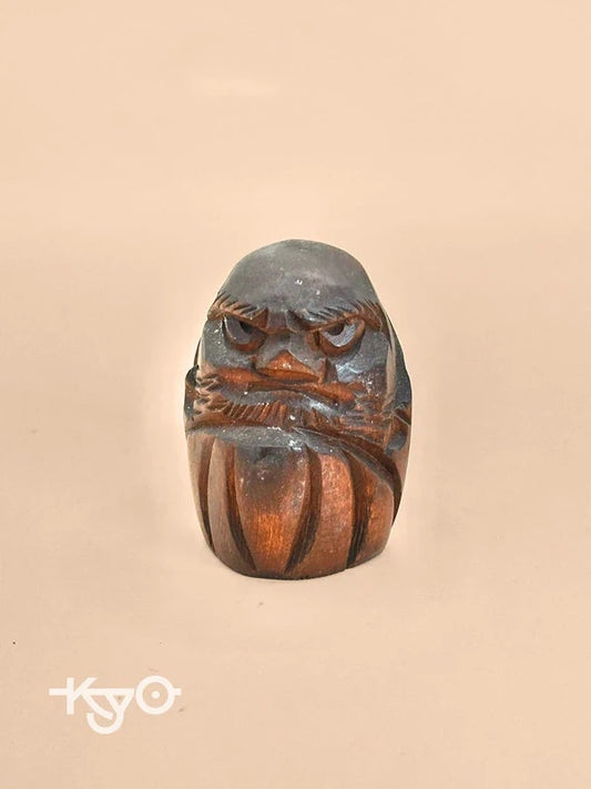 FT156 - Carving Folktoy Wooden Daruma 別府温泉