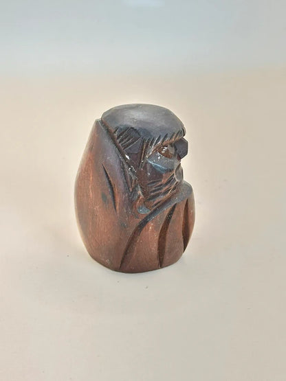 FT156 - Carving Folktoy Wooden Daruma 別府温泉