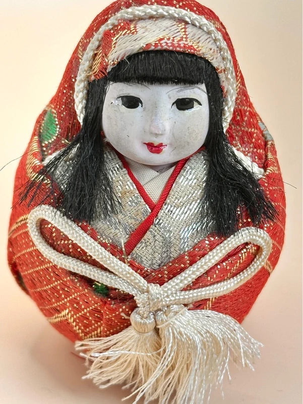 FT157 - Japanese vintage folk toy Hime Daruma