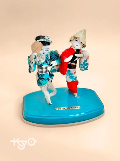 FT159 - Vintage Awa Odori Folk Doll Pair