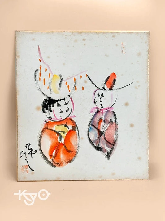 SHP125 - Hina Dolls Shikishi artwork card 雛人形